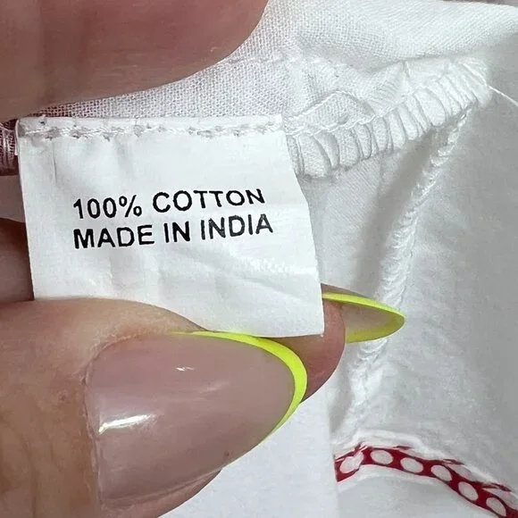 Bindu 100% cotton halter front slit women's maxi dress size M - Picture 9 of 9